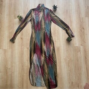 High Slit Long Sleeve FASHION NOVA DRESS